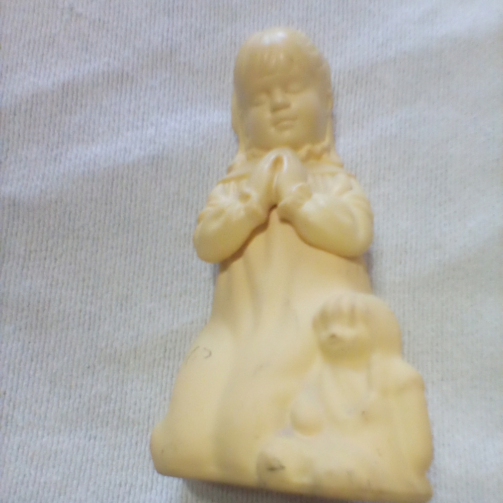Vintage Avon Collectible  First Prayer Figurine Perfume with Cologne. 3oz Bottle